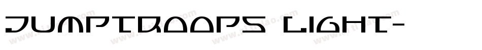 Jumptroops Light字体转换